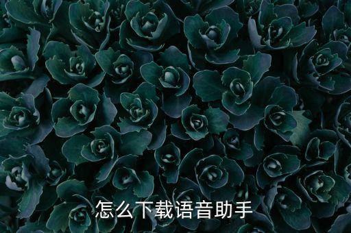 怎么下載語音助手