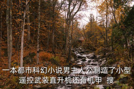 一本都市科幻小說(shuō)男主人公制造了小型遙控武裝直升機(jī)還有機(jī)甲  搜