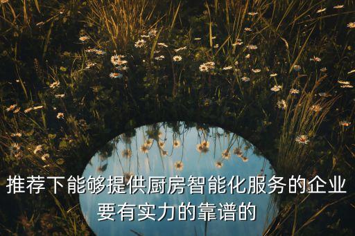 推薦下能夠提供廚房智能化服務(wù)的企業(yè)要有實(shí)力的靠譜的