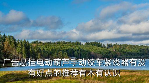 廣告懸掛電動葫蘆手動絞車緊線器有沒有好點的推薦有木有認識