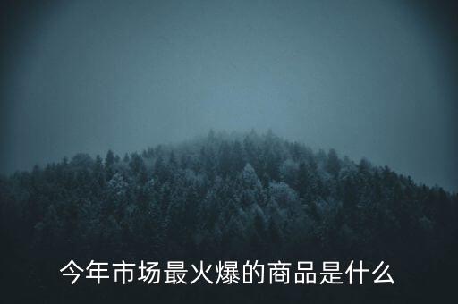 今年市場(chǎng)最火爆的商品是什么