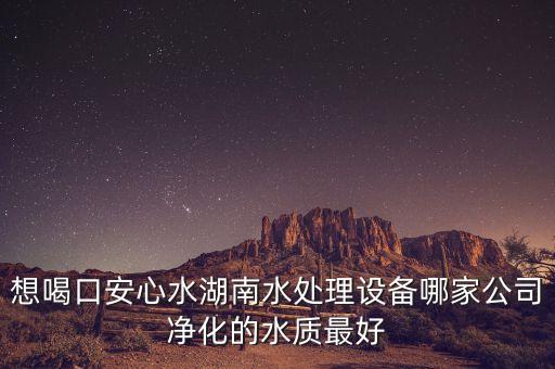 想喝口安心水湖南水處理設(shè)備哪家公司凈化的水質(zhì)最好