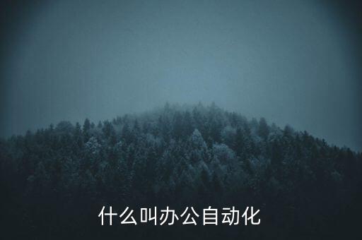 電腦辦公自動(dòng)化是什么，什么叫辦公自動(dòng)化