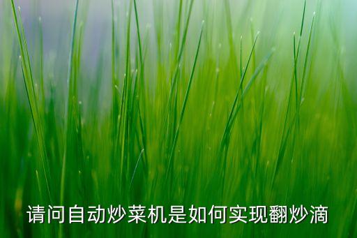 自動(dòng)翻炒機(jī)圖片，請(qǐng)問自動(dòng)炒菜機(jī)是如何實(shí)現(xiàn)翻炒滴
