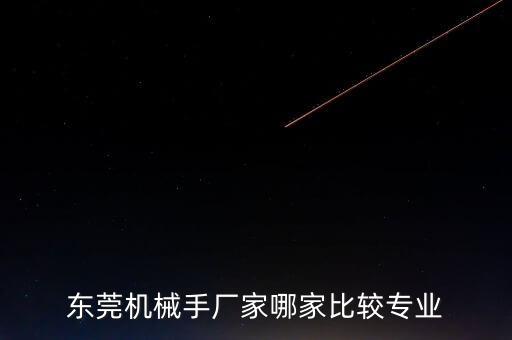 東莞機(jī)械手廠家哪家比較專業(yè)