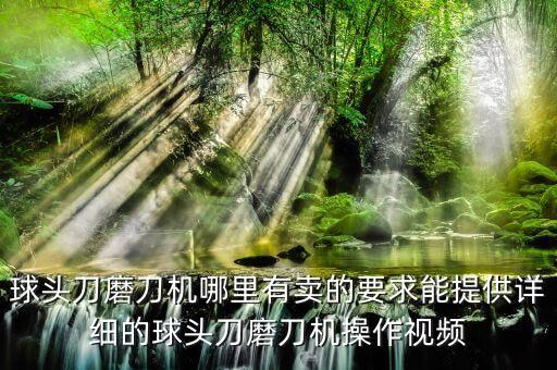 黃小廚智能烹飪機(jī)簡(jiǎn)介，球頭刀磨刀機(jī)哪里有賣(mài)的要求能提供詳細(xì)的球頭刀磨刀機(jī)操作視頻