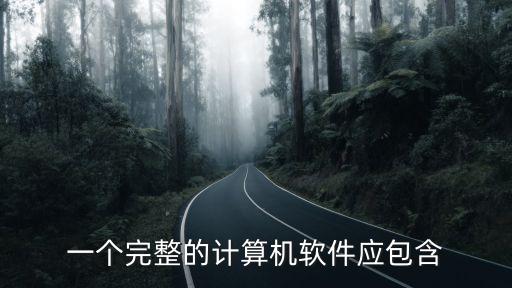 一個完整的計算機軟件應(yīng)包含