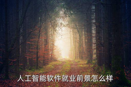 人工智能軟件就業(yè)前景怎么樣