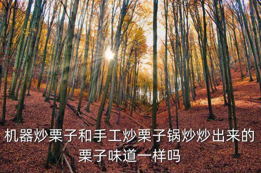 機(jī)器炒栗子和手工炒栗子鍋炒炒出來的栗子味道一樣嗎