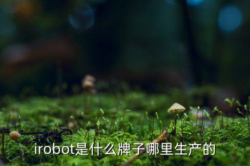 irobot是什么牌子哪里生產(chǎn)的