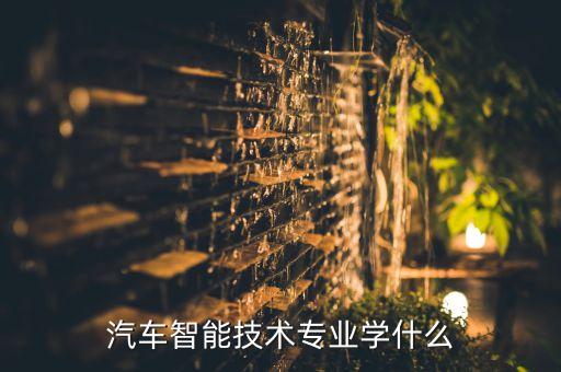 智能汽車學(xué)什么，汽車智能技術(shù)專業(yè)主要學(xué)什么