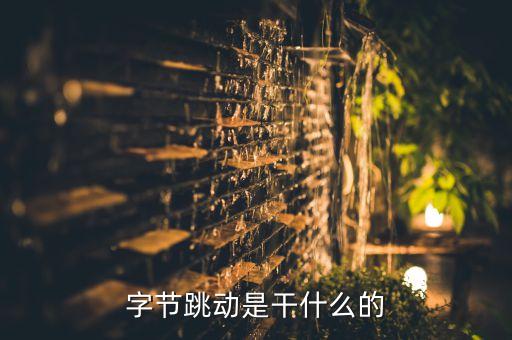 字節(jié)跳動(dòng)是干什么的