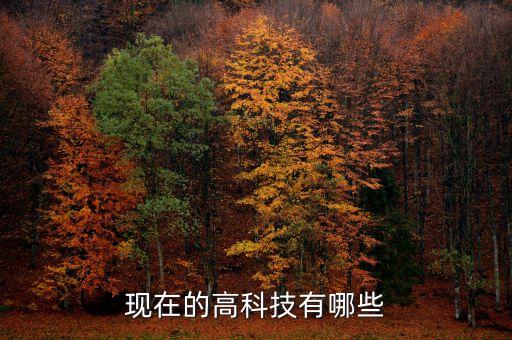 現在的高科技有哪些