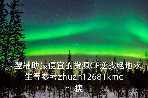 卡盟輔助最便宜的貨源CF逆戰(zhàn)絕地求生等參考zhuzh12681kmcn  搜