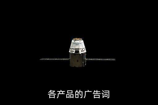 各產(chǎn)品的廣告詞