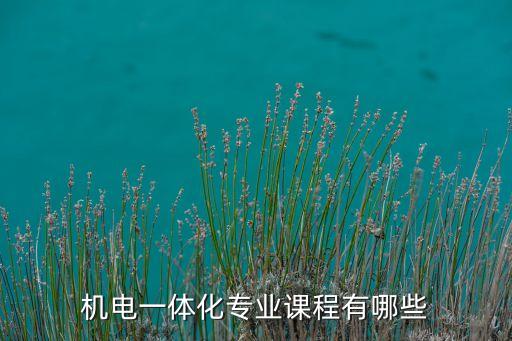 機(jī)電一體化專業(yè)介紹學(xué)什么，機(jī)電一體化技術(shù)專業(yè)主要學(xué)什么