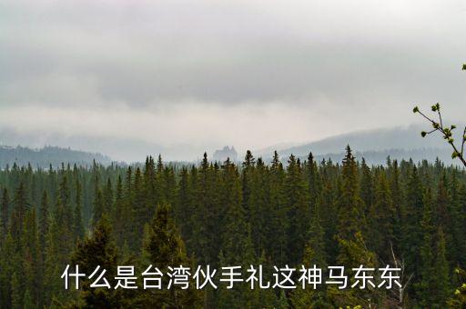 什么是臺灣伙手禮這神馬東東