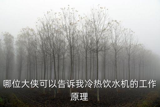 哪位大俠可以告訴我冷熱飲水機的工作原理
