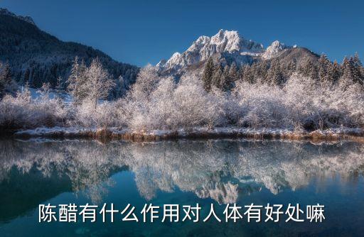 陳醋的作用與功效，陳醋有什么作用對(duì)人體有好處嘛