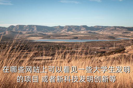 在哪些網(wǎng)站上可以看見一些大學(xué)生發(fā)明的項(xiàng)目 或者新科技發(fā)明創(chuàng)新等