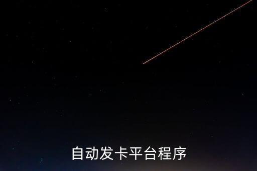 自動(dòng)發(fā)卡平臺(tái)程序