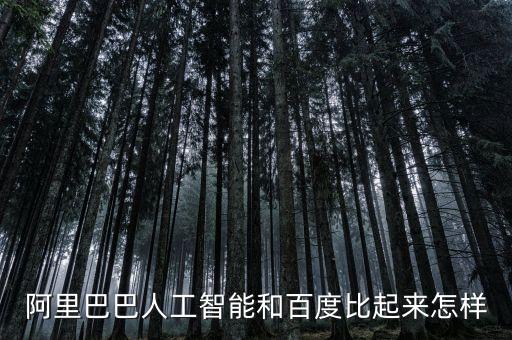 阿里巴巴人工智能和百度比起來怎樣