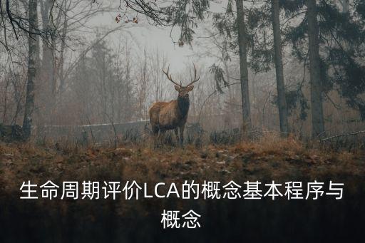 生命周期評價LCA的概念基本程序與概念