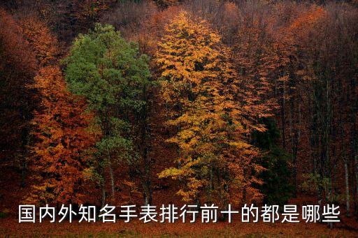國(guó)內(nèi)外知名手表排行前十的都是哪些