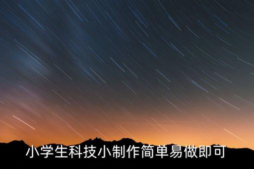 小學(xué)生科技小制作簡(jiǎn)單易做即可