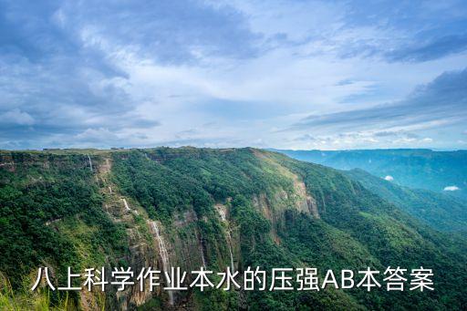 科學(xué)小制作飲水機(jī)原理大氣壓，八上科學(xué)作業(yè)本水的壓強(qiáng)AB本答案