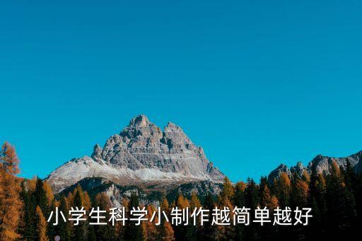 小學一年級科技小制作大全最簡單，有什么簡單的科技小制作