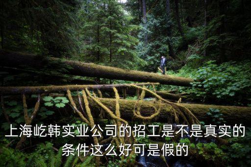 上海屹韓實(shí)業(yè)公司的招工是不是真實(shí)的條件這么好可是假的