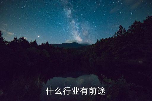 什么行業(yè)有前途