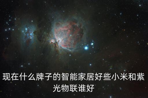 現(xiàn)在什么牌子的智能家居好些小米和紫光物聯(lián)誰(shuí)好