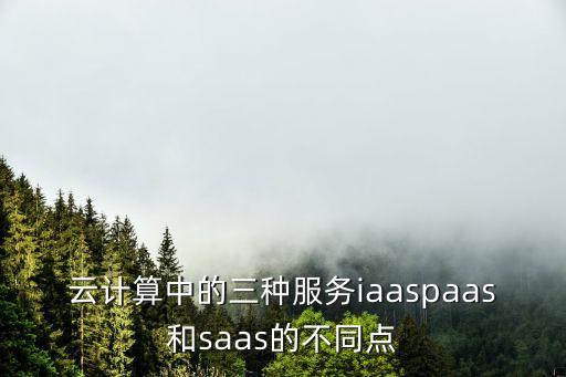 云計算三種服務(wù)類型，云計算的云服務(wù)有哪些