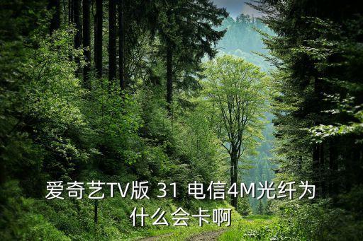 極客直播是什么，愛奇藝TV版 31 電信4M光纖為什么會卡啊