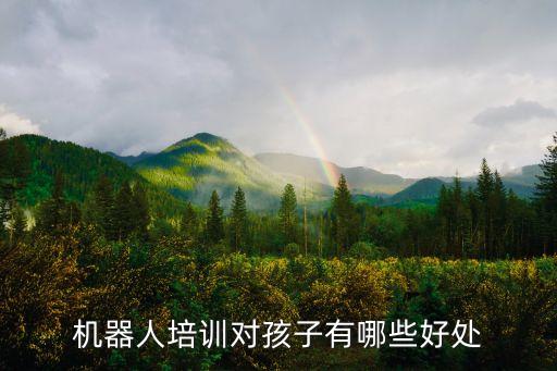 機(jī)器人培訓(xùn)對孩子有哪些好處