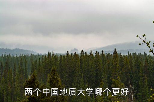 兩個(gè)中國(guó)地質(zhì)大學(xué)哪個(gè)更好