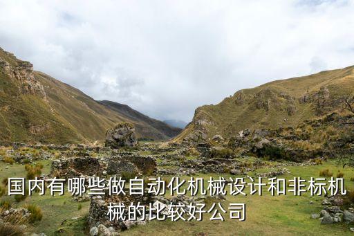 國(guó)內(nèi)有哪些做自動(dòng)化機(jī)械設(shè)計(jì)和非標(biāo)機(jī)械的比較好公司