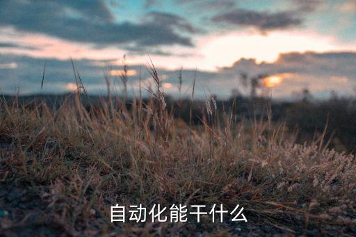 自動化的主要作用是什么，自動化是做什么的