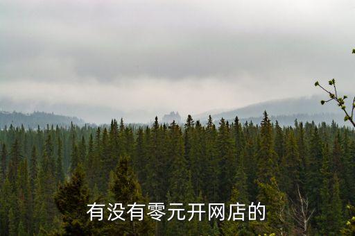 有沒有零元開網店的