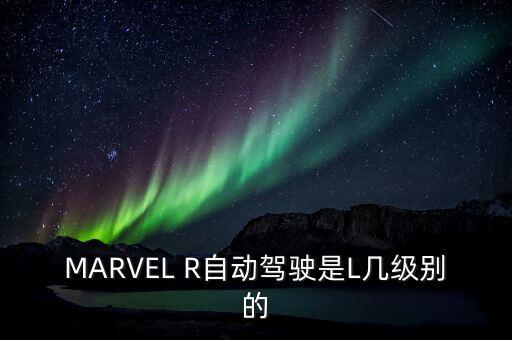 MARVEL R自動駕駛是L幾級別的