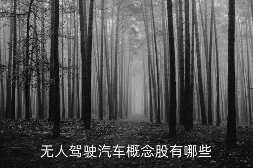 無人駕駛汽車概念股有哪些