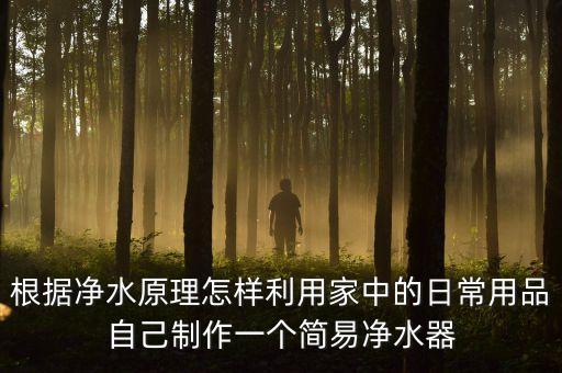 根據(jù)凈水原理怎樣利用家中的日常用品自己制作一個(gè)簡易凈水器