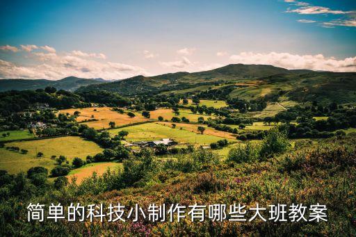 科技產(chǎn)品教案幼兒園，簡(jiǎn)單的科技小制作有哪些大班教案