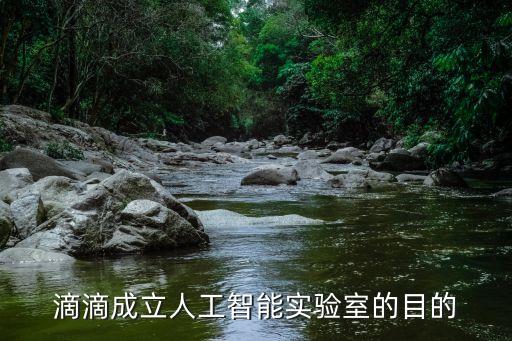 滴滴成立人工智能實驗室的目的