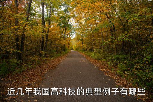 近幾年我國(guó)高科技的典型例子有哪些