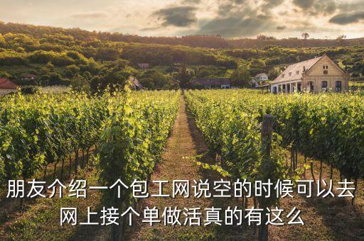 朋友介紹一個包工網(wǎng)說空的時候可以去網(wǎng)上接個單做活真的有這么