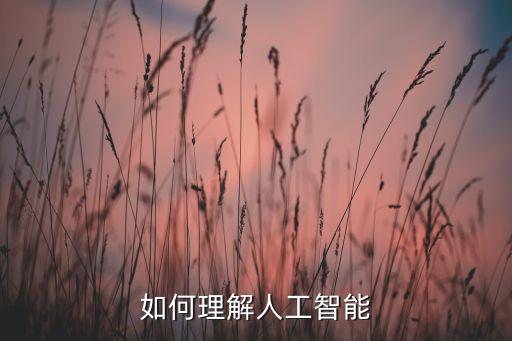 人工智能的理解和認(rèn)識(shí)，什么是人工智能