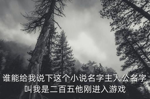 天上掉下個科技狂 小說，誰能給我說下這個小說名字主人公名字叫我是二百五他剛進入游戲